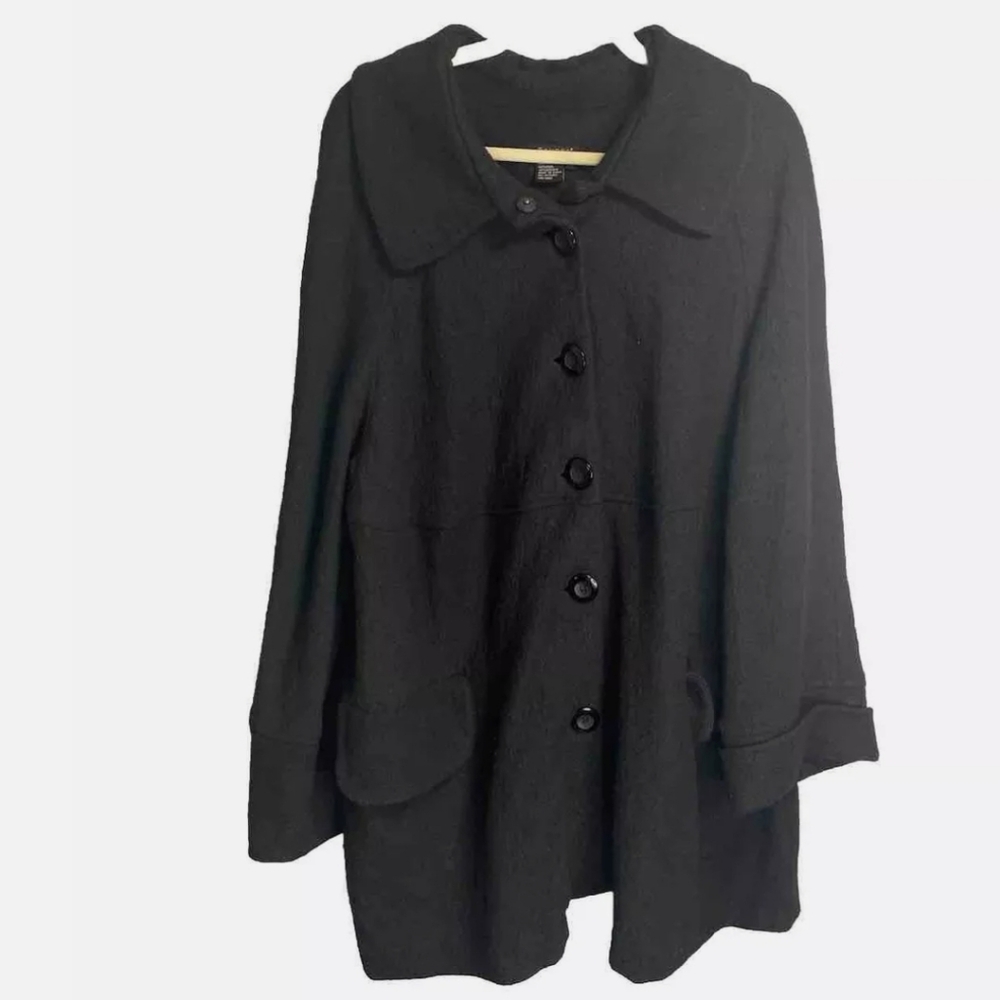 Sandro Boiled Wool Jacket